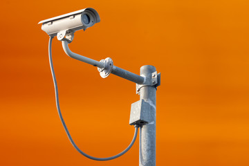 Security camera on background