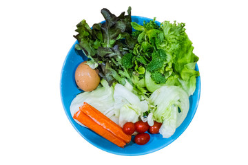 salad dish isolated