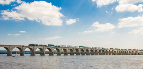 Train on Bridge