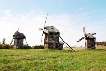 Fototapeta na wymiar Old windmill in 