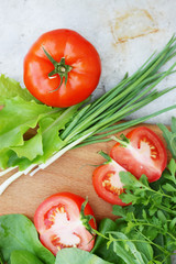 tomatoes and onions