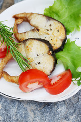 grilled white fish