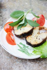 fish with sage