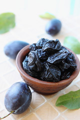 prunes and fresh plums