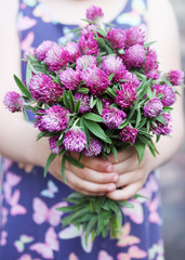 bouquet in hands