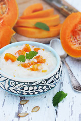 Milk rice porridge