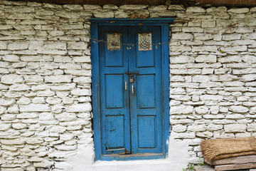 closed up the door, made from wooden
