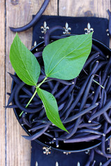 Obraz premium beans in a large bowl, top view