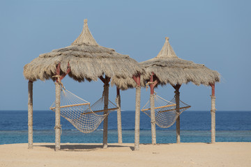 Hängematte auf dem Strand