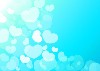 Heart Background / Twinkle Hearts - I love you