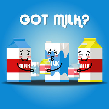 milk cartons drinking milk