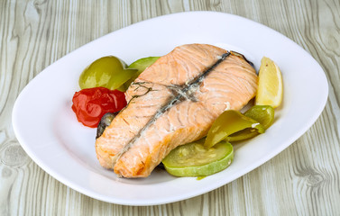 Baked salmon