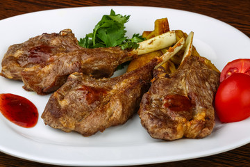 Grilled lamb chops