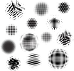 13 abstract halftone backgrounds