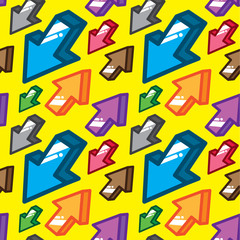 abstract arrow seamless pattern