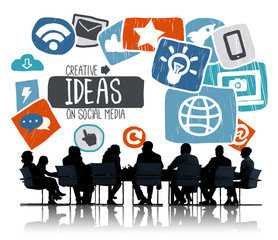 Ideas Creative Social Media Social Networking Vision Concept