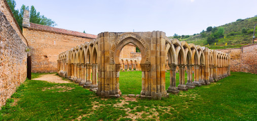 Gothic ruined cloister of San Juan de Duero
