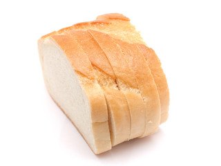 bread on a white background