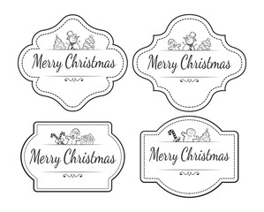 Christmas label