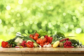 Abwaschbare Fototapete Gemüse vegetables 