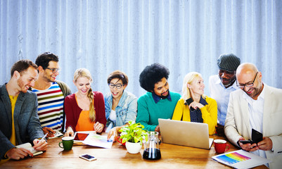 Teamwork Casual Discussion Brainstorming Learning Concept