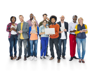 Fototapeta premium Business People Teamwork Global Communication Concept