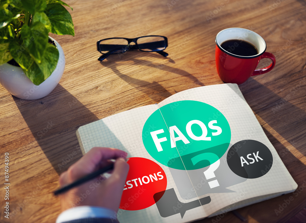 Sticker FAQs Frequently Asked Questions Solution Concept