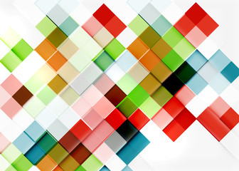 Square shape mosaic pattern design. Universal modern composition