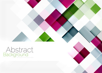 Square shape mosaic pattern design. Universal modern composition