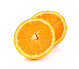 Orange fruit isolated on white background