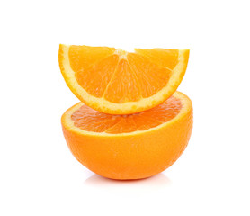 Orange fruit isolated on white background