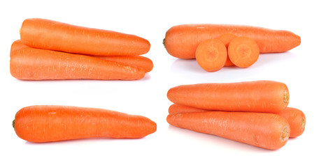 carrots isolated on white background