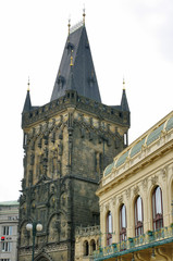 Fototapeta premium View of The Powder Tower in Prague