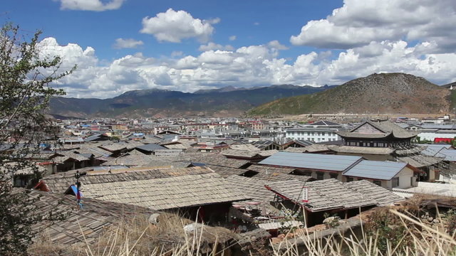 The old town of shangri-la alias zhongdian ,Yunnan China.