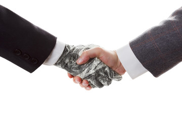 Business concept -  Handshake, conclusion of the transaction