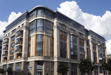 Corner building of a residential complex 