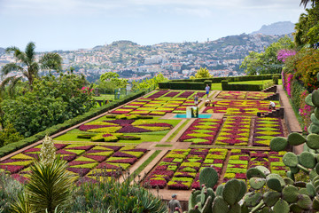 Tropical Botanical Garden in Funchal, Madeira island, Portugal