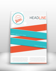 Abstract Creative concept vector booklet list for Web and Mobile