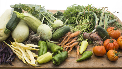 Vegetables 006 on wooden table
