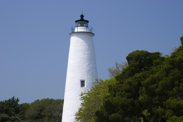 Fototapeta na wymiar Ocrcoke Lighthouse