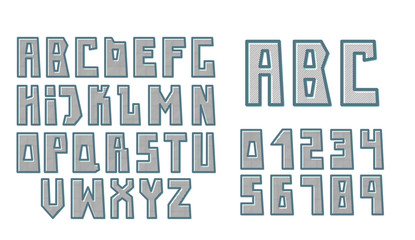 alphabet. vector font