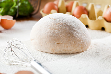 Selbstgemachter Brot teig 