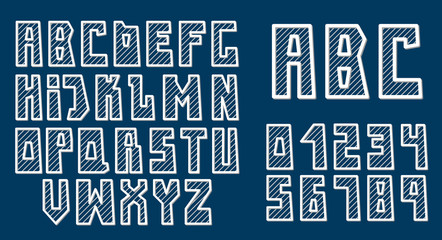 alphabet. vector font