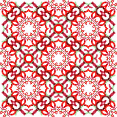 Seamless vector geometric abstract pattern. Creative round