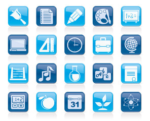 Education, science and studies icons  - vector icon set