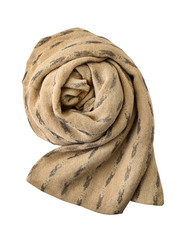 scarf isolated on white. with a clipping path
