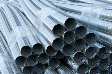 Sheaf of ribbed pipes