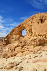 Rock arch in desert