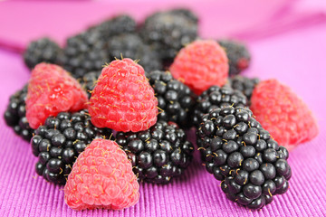 Brombeeren und Himbeeren naschen - Beerenzeit