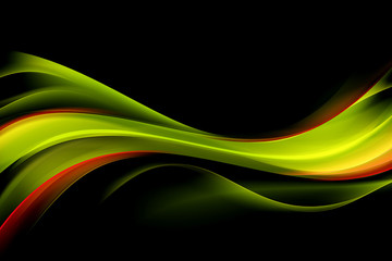 Abstract Colorful Waves Background